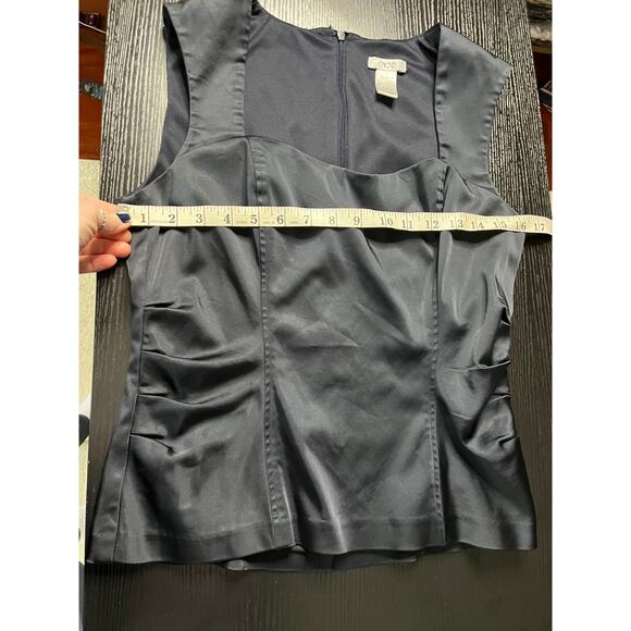 Amazing Y2K Cache Navy Blue Satin Pants Set/Formal/Cocktail/Party/Event Outfit - Picture 7 of 13